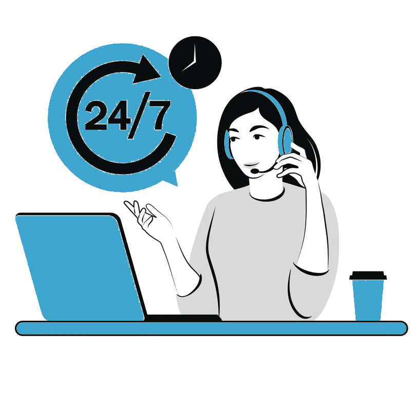 24/7 customer service