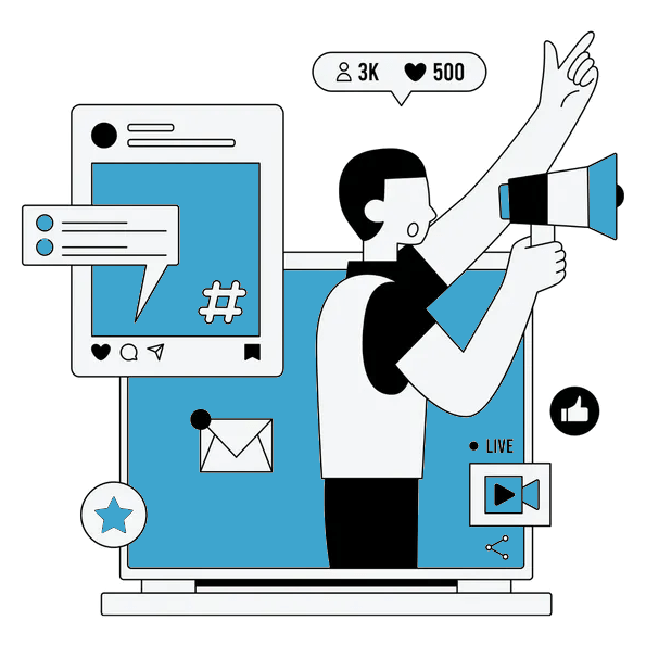 Social Media Marketing clipart